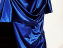 Rochie Albastră Satin.
