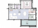 Apartament cu 2 camere 58 mp utili + balcon 11 mp, Moșnița