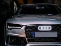 Emblemă full Led Audi pt grilă 28,8cm x 9,9cm