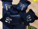 Botine/cizme imblanite Chanel,logo metalic auriu,Italia