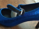 GEOX BIBBLIANA pantofi, stil MARY JANE, albastru electric me