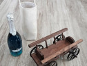 Suport pentru sticlă de vin un car tradițional în miniatură