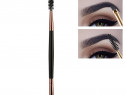 Pensula sprancene cu 2 capete eyebrow brush