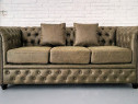 Canapea de 3 locuri Chesterfield Brand, Soft leather, IN STOC