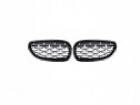 Grila Diamant cu Rama Neagra Lucioasa - BMW Seria 5 E60 (2004-2009)