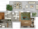 Penthouse 3 camere si 2 bai- Avantgarden faza V