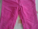 Pantaloni catifea raiati pink - 80