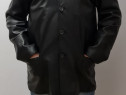 Jachetă piele naturală cu guler blană și mesadă detașabile