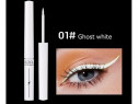 Tus de ochi colorat, Derol, Eyeliner lichid, 01 Ghost White, 4 ml