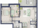 Apartament cu 3 camere decomandat, 62,60 mp, zona Turnişor