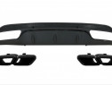 Difuzor & Ornamente Toba - Mercedes W205 C Sedan AMG Evacuare Neagra