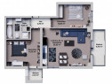 Apartament de vanzare, cu 2 camere, 64 mp, zona Ansamblul Ve