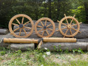 Roata cu val pentru fantana, roata car, caruta stejar masiv