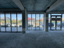 Spațiu comercial parter bloc nou, 109 mp open space, vitrin