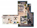 Apartament 2 Camera, 52 mp, Terasa 29 mp, Zona Iulius Mall