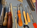Set de unelte prelucrare piele (set scule pentru artizanat din piele)