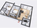 Apartament 3 camere, 71 mp, decomandat Zona 22 Decembrie 198