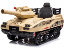 Tanculet electric Kinderauto Commander 2x120W, 24V 12Ah, Army Bej
