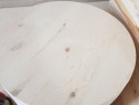Blat masa 43 mm grosime, 700 mm diametru din lemn masiv