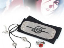Mini set accesorii bandana inel colier Naruto Shippuden