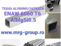 Teava aluminiu patrata 20x20x2 Teava rectangulara alama inox
