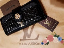 Portofele Louis Vuitton piele naturală, logo metalic auriu