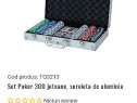 Set poker 300 jetoane,5 zaruri,2 pachete carti