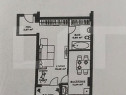 Apartament semifinisat de 40 m2 etaj intermediar, balcon, zo