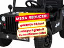 Masinuta Electrica Copii 1-6 Ani Jeep Military 4x4, Roti Moi Negru