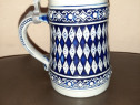 Cana Germana Gerz Stil Bavarez Romburi Sah Alb-Albastru, De Colectie