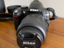 NIKON D3000 dslr stare noua - accesorii