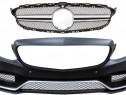 Bară Față Aspect C63 AMG cu Grilă - Mercedes Clasa C W205