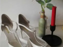 Veronesse Pantofi piele naturala, mar. 39, toc 7.5 cm