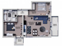 Apartament de vanzare, cu 3 camere, 60 mp, zona Ansamblul Ve