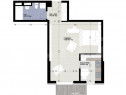 Apartament 1 camera, 41 mp, bucatarie inchisa, zona Iulius M