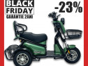 -23%REDUS! Triciclu electric 2 locuri full options 20ah/ livrare acasa
