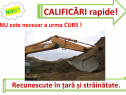 Atestat rapid buldoexcavator compactor mecanic utilaj greder