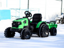 Tractoras electric cu remorca Kinderauto SX2068 2x 45W Green