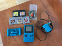 Game Boy Color CGB-001 albastru + 6 jocuri+acumulator, retro