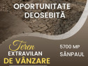 Oportunitate unica! Teren 5700 mp, Sanpaul, perfect pentru i