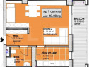 Apartament de vanzare, cu o camera ,40 mp, zona Calea Toront