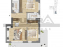 Apartament 3 camere, 72 mp, terasa, garaj, zona C. Coposu