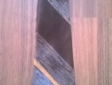 Cravata barbateasca maro cu dungi