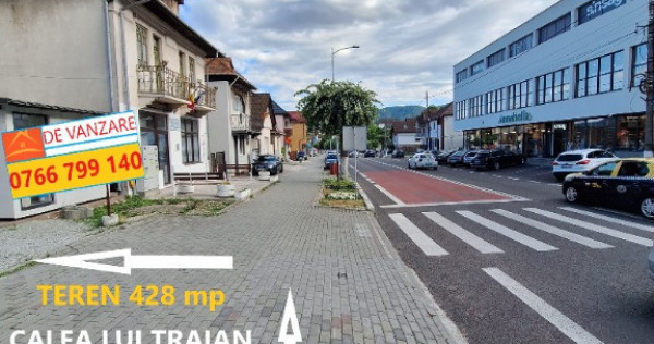 Teren 428mp ultracentral calimanesti trafic pietonal si vad comercial