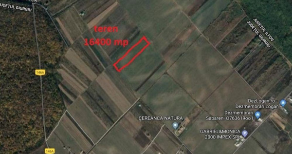 Săbăreni, teren intravilan construibill, la 300 m de p?...