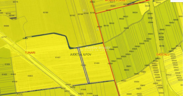 Teren intravilan tunari, (dimieni), int. a0 cu a3