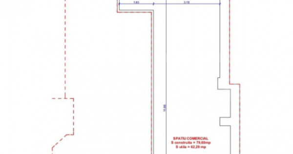 Spațiu comercial, 62 mp, zona ultracentral