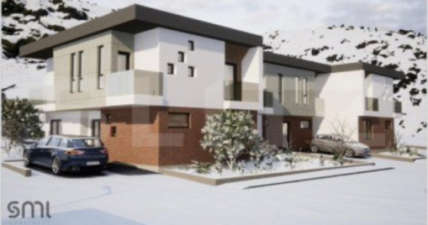 Casa cuplata de vanzare, 110 mp, 250 teren, zona terra