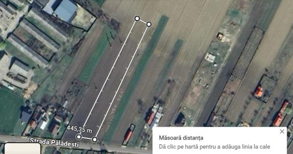 Vand teren pentru casa in centrul comunei garleni, str paladesti