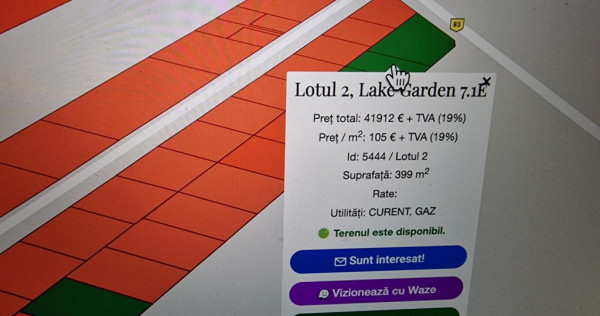 Lot disponibil în lake garden 7.1e – oportunita